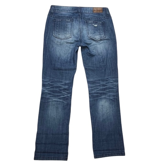 S&P By Standards And Practices Jeans 27 Straight Crop Blue Distressed - Picture 3 of 5